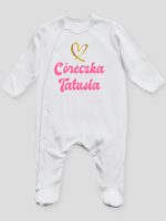 cóerczka tatusia z sercem pajacyk śpioszek ze stópkami 245