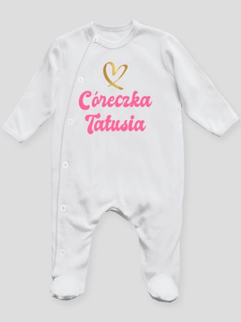 cóerczka tatusia z sercem pajacyk śpioszek ze stópkami 245