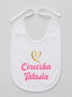 cóerczka tatusia z sercem śliniak niemowlęcy kolor biały 245