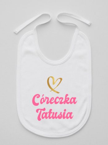 cóerczka tatusia z sercem śliniak niemowlęcy kolor biały 245