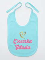 cóerczka tatusia z sercem śliniak niemowlęcy kolor miętowy 245