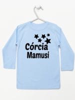 córcia mamusi z gwiazdkami koszulka z długim rękawem kolor błękitny 072