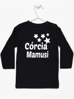 córcia mamusi z gwiazdkami koszulka z długim rękawem kolor czarny 072