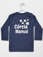 córcia mamusi z gwiazdkami koszulka z długim rękawem kolor granatowy 072