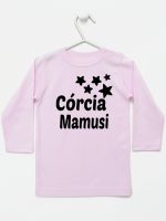 córcia mamusi z gwiazdkami koszulka z długim rękawem kolor różowy 072