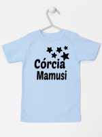 córcia mamusi z gwiazdkami koszulka z krótkim rękawem kolor błękitny 072