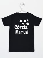 córcia mamusi z gwiazdkami koszulka z krótkim rękawem kolor czarny 072