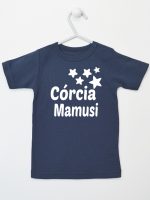 córcia mamusi z gwiazdkami koszulka z krótkim rękawem kolor granatowy 072