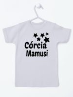 córcia mamusi z gwiazdkami koszulka z krótkim rękawem kolor szary 072