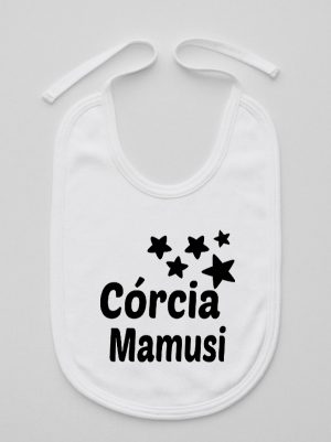 córcia mamusi z gwiazdkami śliniak niemowlęcy kolor biały 072