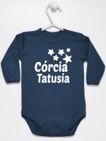 córcia tatusia z gwiazdkami body z długim rękawem kolor granatowy 078