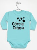 córcia tatusia z gwiazdkami body z długim rękawem kolor miętowy 078