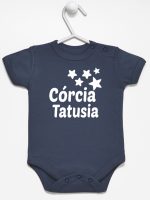córcia tatusia z gwiazdkami body z krótkim rękawem kolor granatowy 078