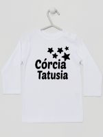 córcia tatusia z gwiazdkami koszulka z długim rękawem kolor biały 078