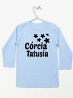 córcia tatusia z gwiazdkami koszulka z długim rękawem kolor błękitny 078