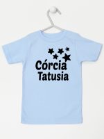 córcia tatusia z gwiazdkami koszulka z krótkim rękawem kolor błękitny 078