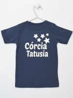 córcia tatusia z gwiazdkami koszulka z krótkim rękawem kolor granatowy 078