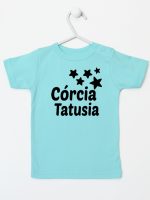 córcia tatusia z gwiazdkami koszulka z krótkim rękawem kolor miętowy 078