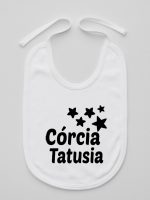 córcia tatusia z gwiazdkami śliniak niemowlęcy kolor biały 078