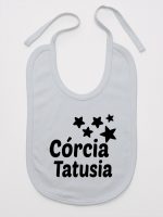 córcia tatusia z gwiazdkami śliniak niemowlęcy kolor szary 078