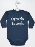 córunia tatunia body z długim rękawem kolor granatowy 040