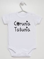 córunia tatunia body z krótkim rękawem kolor biały 040