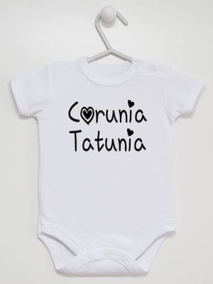 córunia tatunia body z krótkim rękawem kolor biały 040