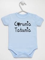 córunia tatunia body z krótkim rękawem kolor błękitny 040