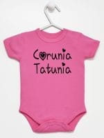 córunia tatunia body z krótkim rękawem kolor ciemny rózowy 040