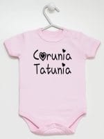 córunia tatunia body z krótkim rękawem kolor różowy 040