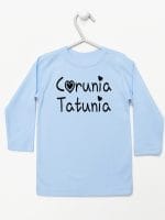 córunia tatunia koszulka z długim rękawem kolor błękitny 040