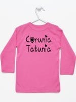 córunia tatunia koszulka z długim rękawem kolor ciemny różowy 040