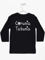 córunia tatunia koszulka z długim rękawem kolor czarny 040