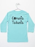 córunia tatunia koszulka z długim rękawem kolor miętowy 040