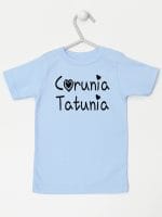 córunia tatunia koszulka z krótkim rękawem kolor błękitny 040