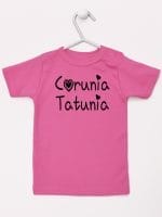 córunia tatunia koszulka z krótkim rękawem kolor ciemny różowy 040
