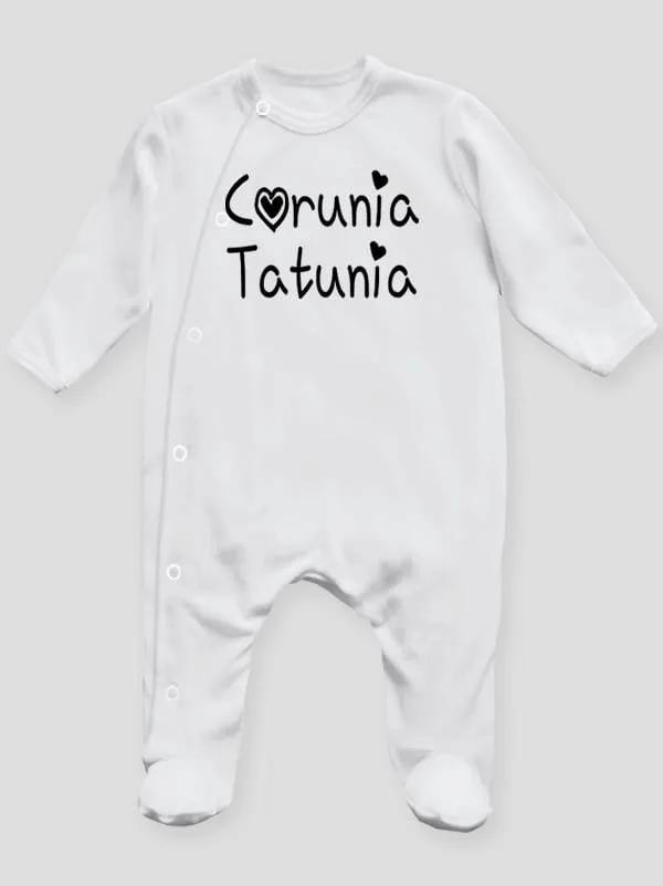 córunia tatunia pajacyk śpioszek ze stópkami 040