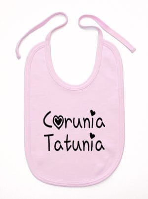 córunia tatunia śliniak niemowlęcy kolor różowy 040