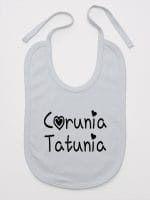 córunia tatunia śliniak niemowlęcy kolor szary 040