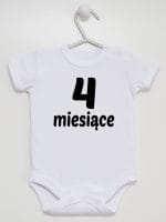 cztery miesiące body z krótkim rękawem kolor biały 016