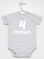 cztery miesiące body z krótkim rękawem kolor szary 016