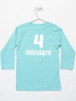 cztery miesiące koszulka z długim rękawem kolor miętowy 016