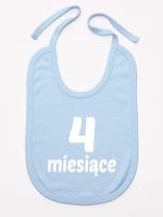 cztery miesiące śliniak niemowlęcy kolor błękitny 016