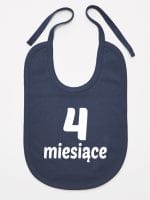 cztery miesiące śliniak niemowlęcy kolor granatowy 016