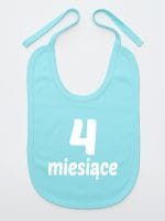 cztery miesiące śliniak niemowlęcy kolor miętowy 016