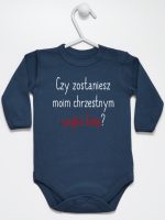 czy zostaniesz m0im chrzestnym z imieniem body z długim rękawem kolor granatowy 093 czy zostaniesz m0im chrzestnym z imieniem body z długim rękawem kolor granatowy 093
