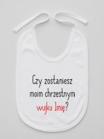 czy zostaniesz m0im chrzestnym z imieniem śliniak niemowlęcy kolor biały 093 czy zostaniesz m0im chrzestnym z imieniem śliniak niemowlęcy kolor biały 093