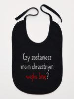 czy zostaniesz m0im chrzestnym z imieniem śliniak niemowlęcy kolor czarny 093 czy zostaniesz m0im chrzestnym z imieniem śliniak niemowlęcy kolor czarny 093