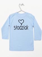 dla słodziaka koszulka z długim rękawem kolor błękitny 076