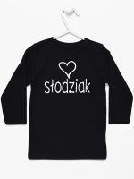 dla słodziaka koszulka z długim rękawem kolor czarny 076
